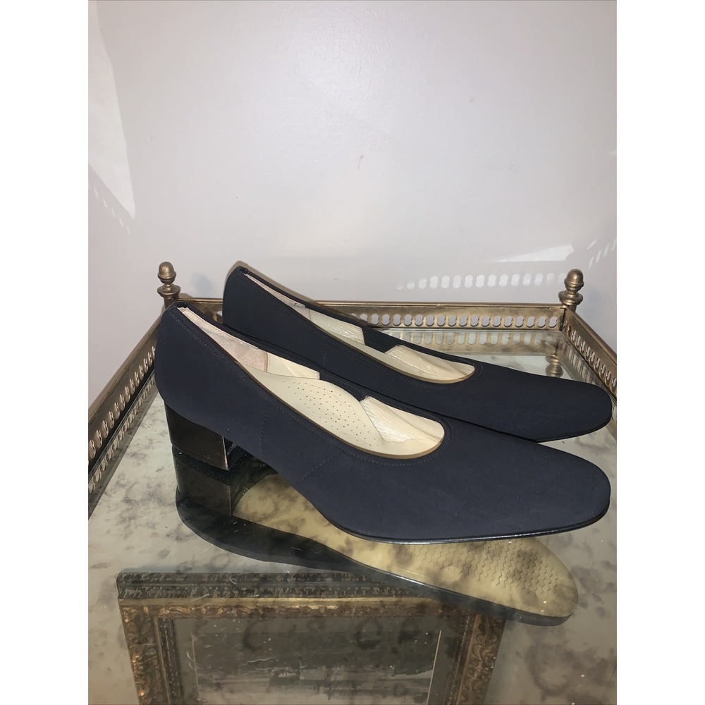 Valleverde Shoes Womens 40.5 Black Made In‎ Italy Vibram Sole Pump